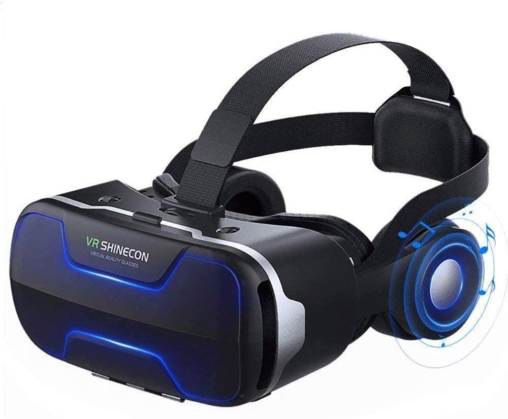 3D/VR headset with a question mark symbol