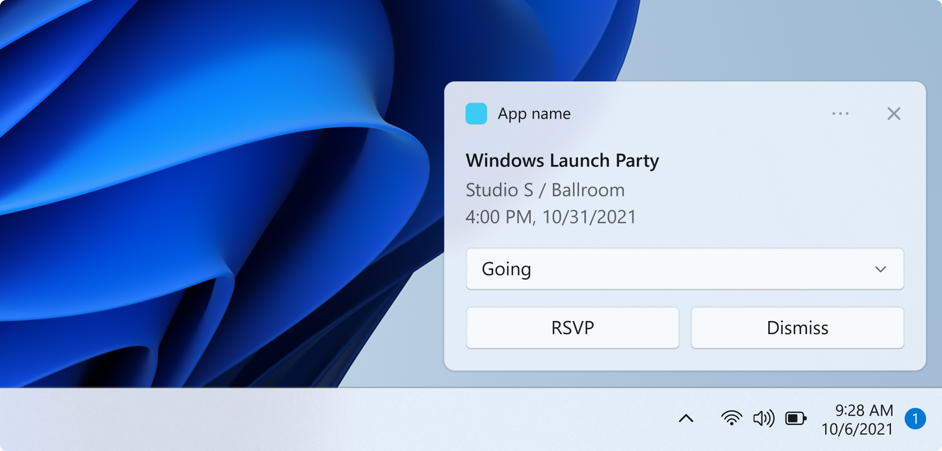A computer screen displaying a Windows Update notification.