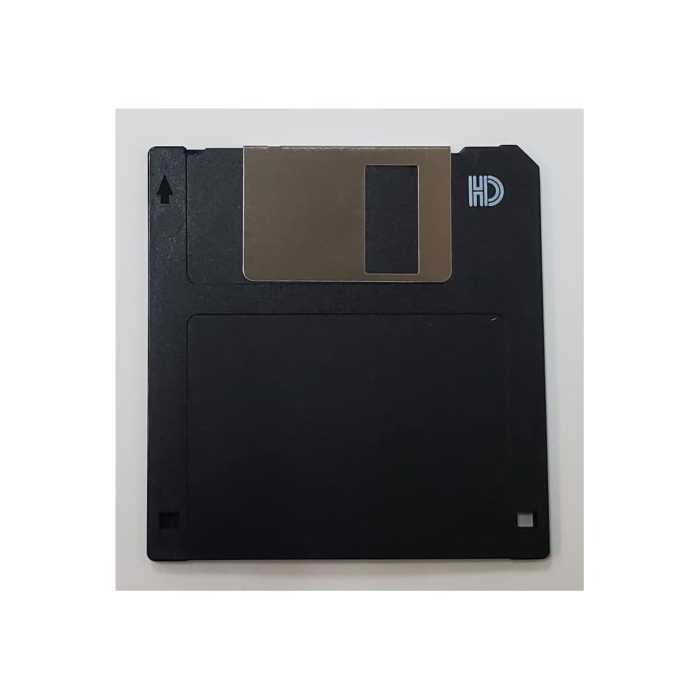 A damaged or corrupted floppy disk.