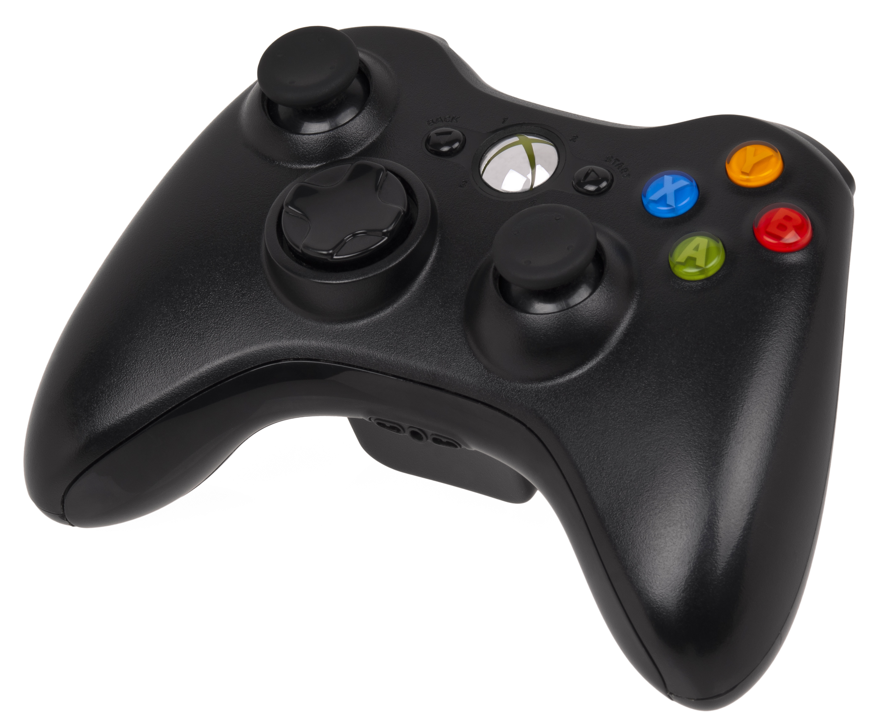 A headset or device being connected to an Xbox One controller.