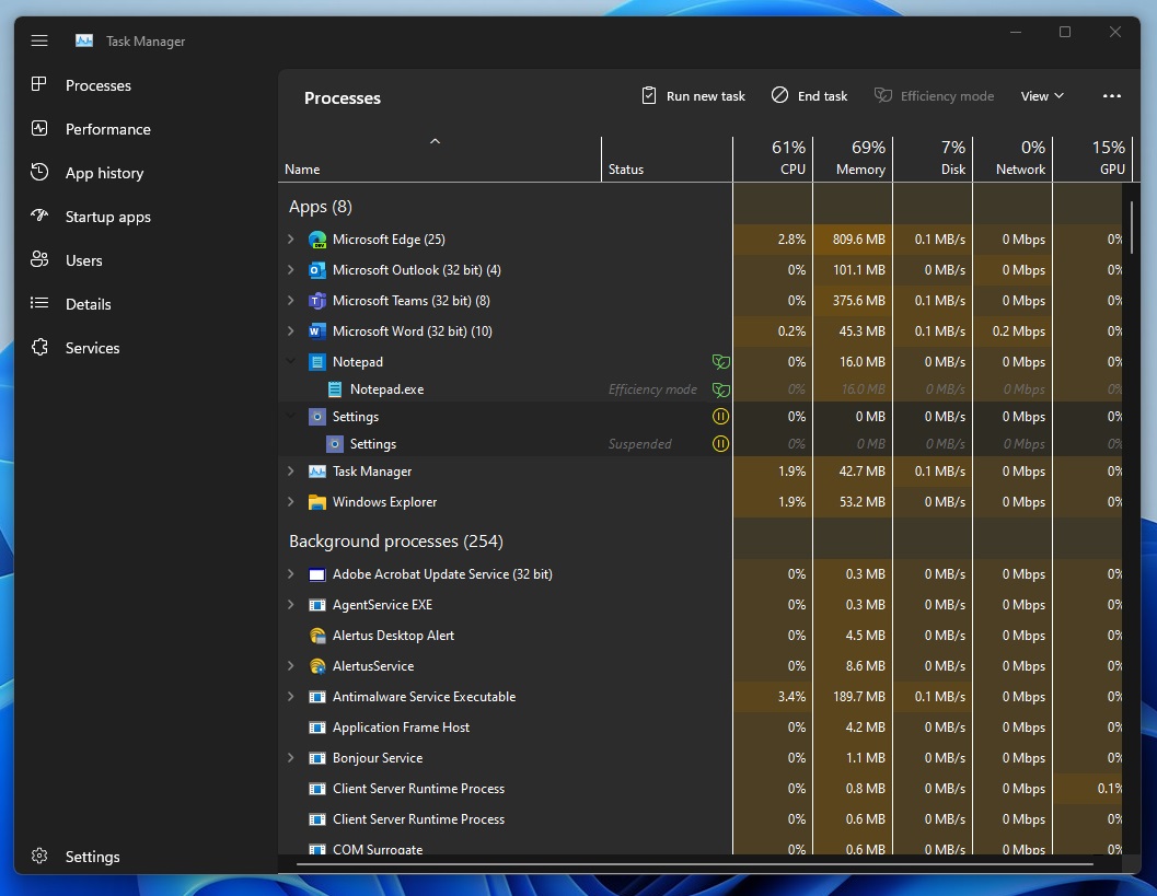 A screenshot of the Windows Task Manager with a focus on the Startup tab.