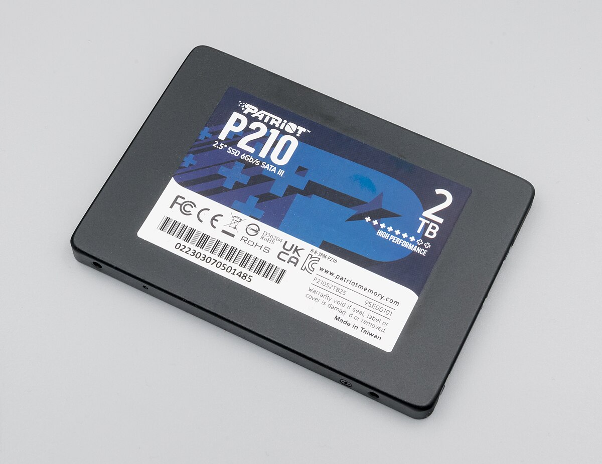 An image depicting a computer with a full SSD storage icon.
