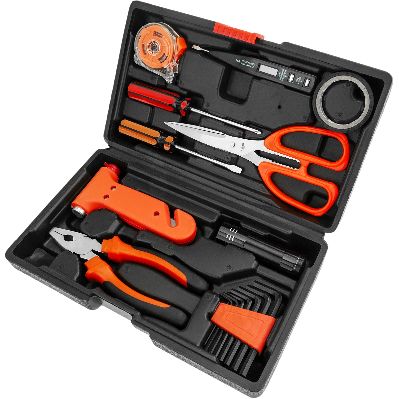 Basic toolkit with screwdriver and wrench