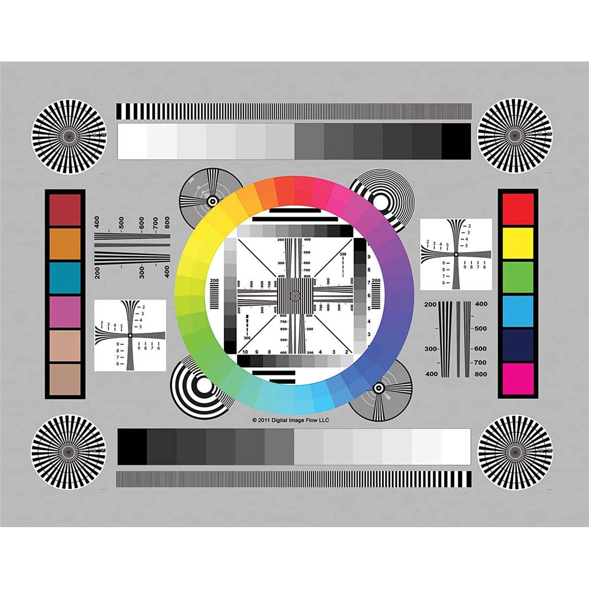Color wheel with distortion lines.