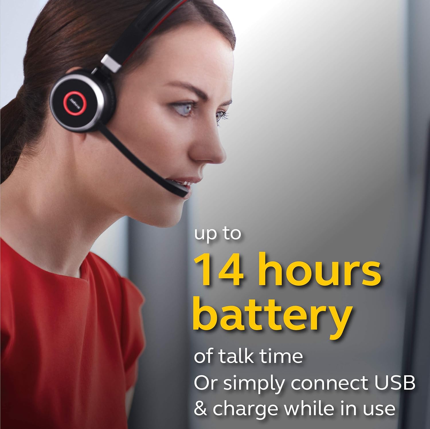 Connect your Jabra Evolve 65 headset to the computer using a USB cable
Open the Jabra Direct software