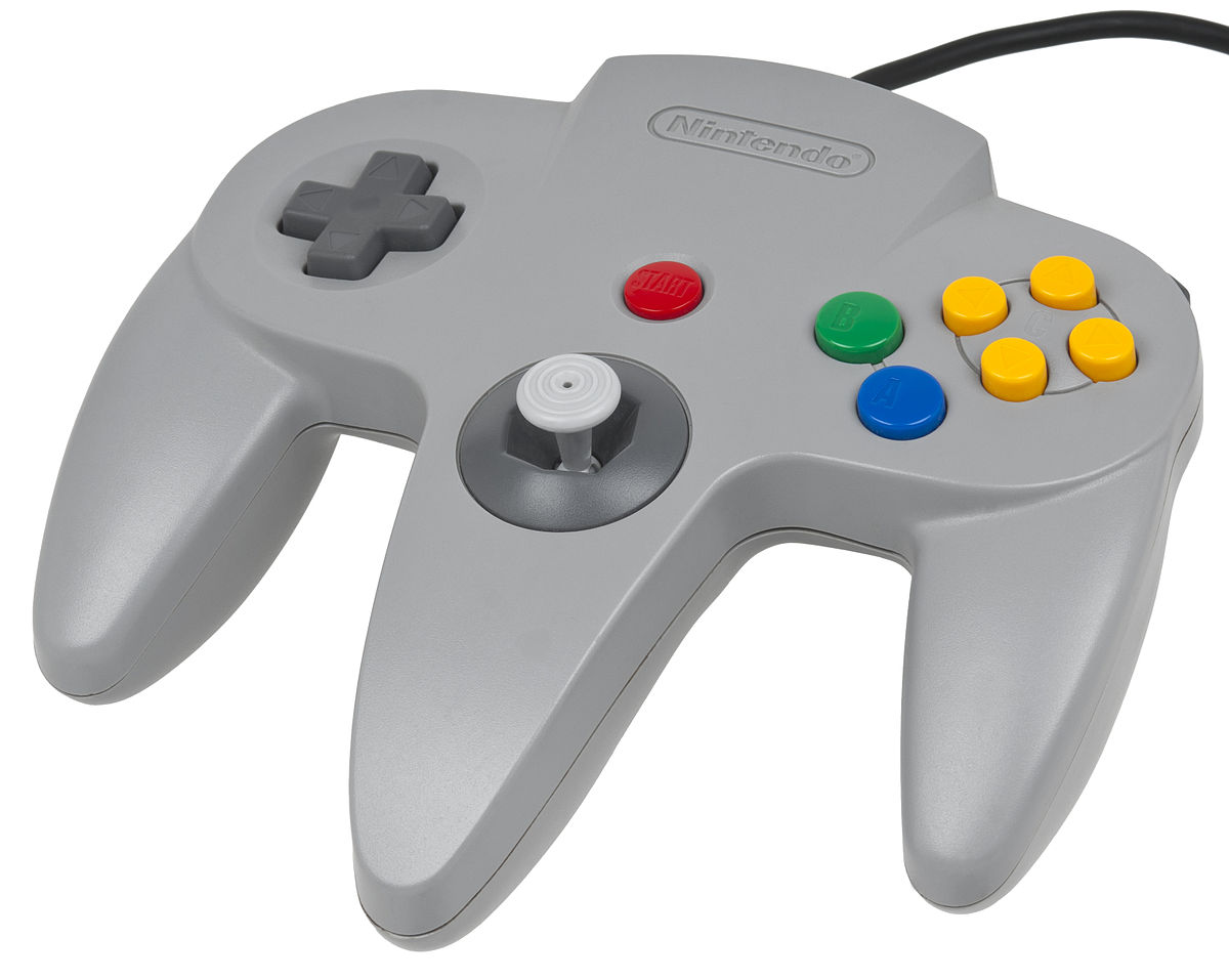 Controller with arrows pointing in different directions.