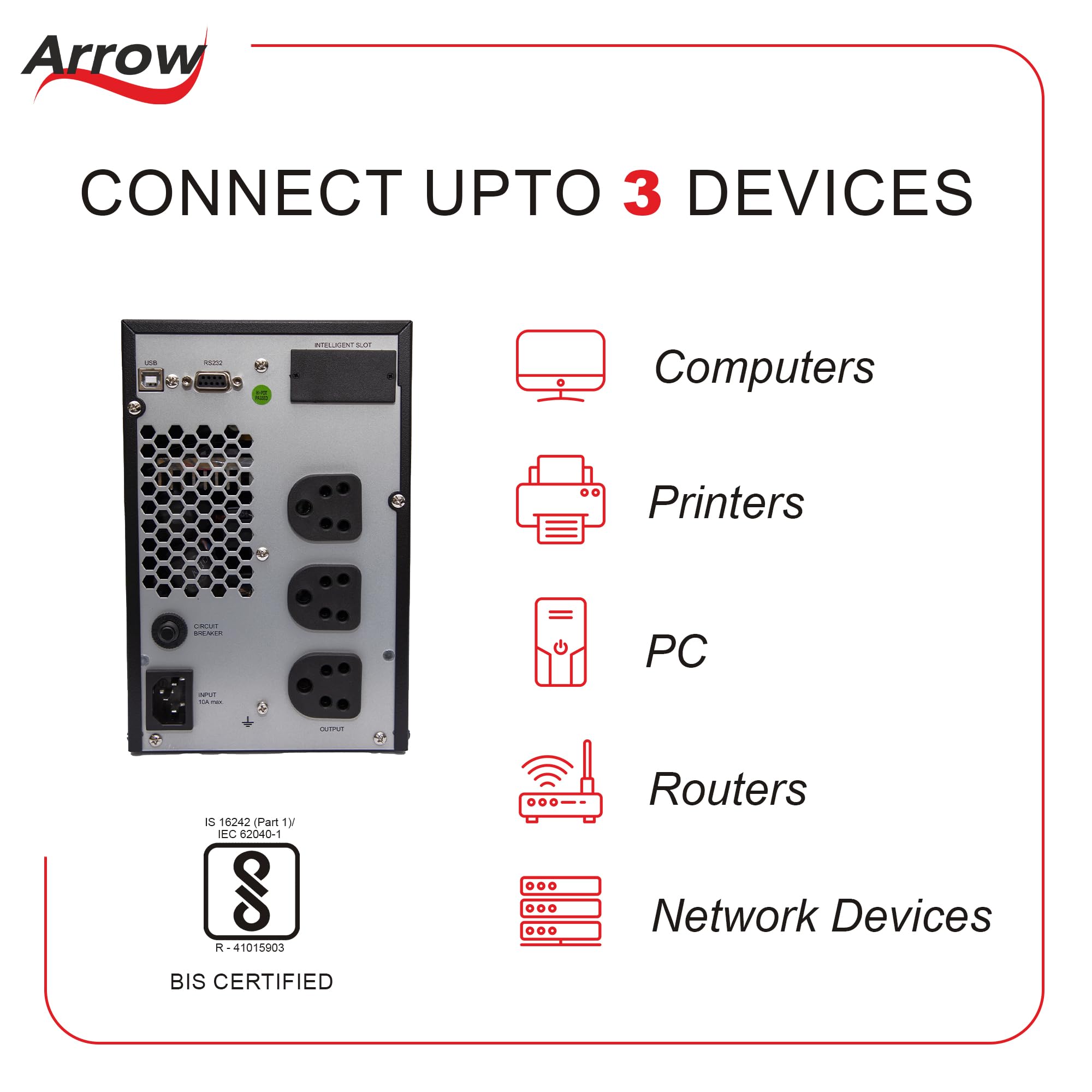 Devices connected by arrows or a network