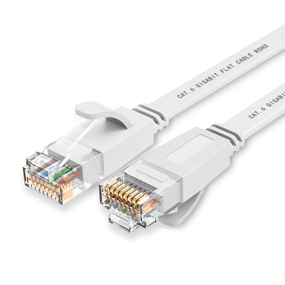 Ethernet cable connected to a router