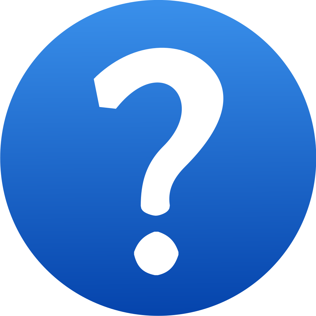 Help icon or question mark symbol