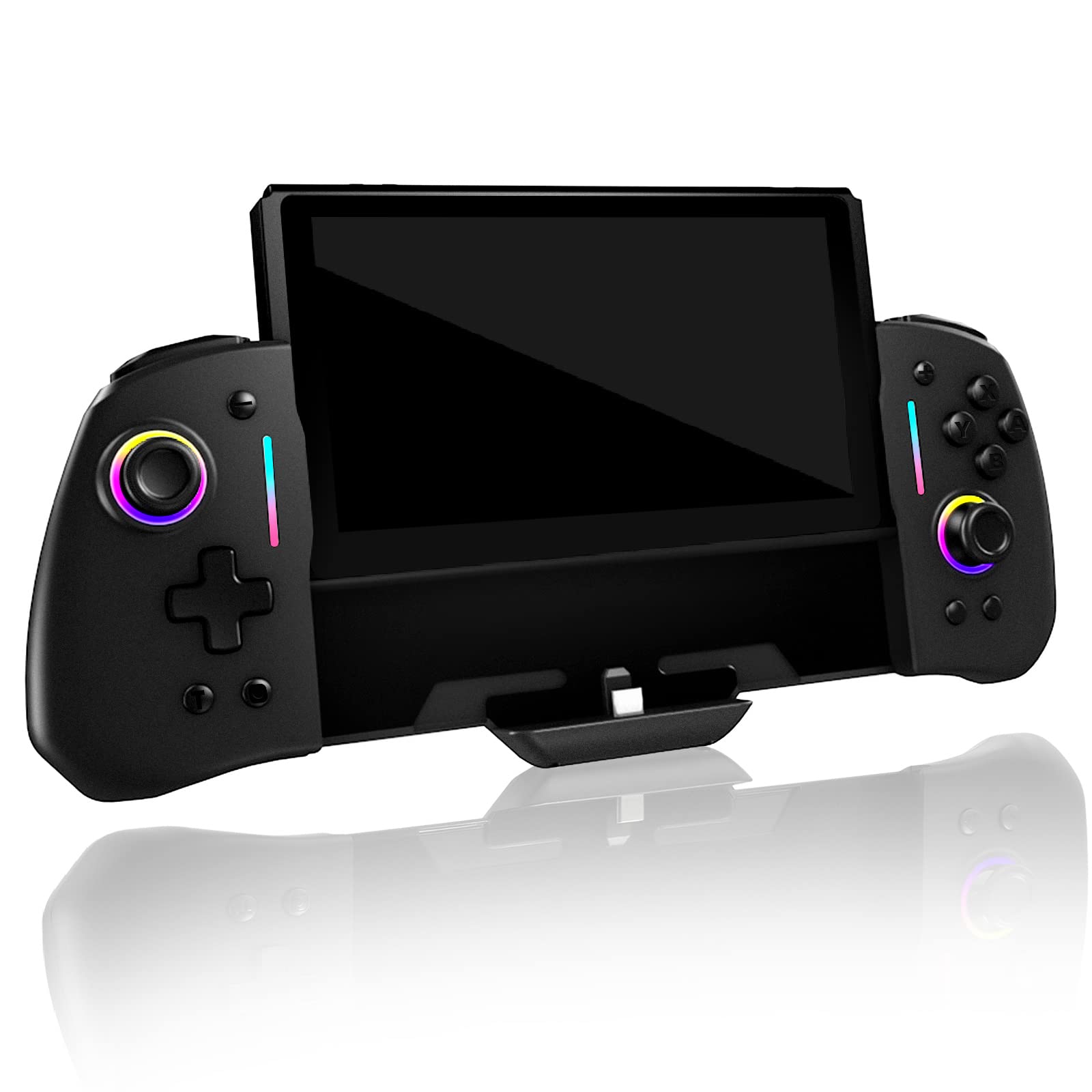 Hold the Sync button on the Joy-Con for a few seconds.
Release the button and press it again to sync it with the console.