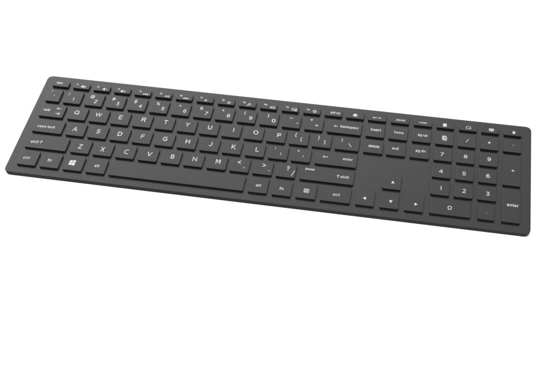HP Pavilion laptop keyboard with numeric keys