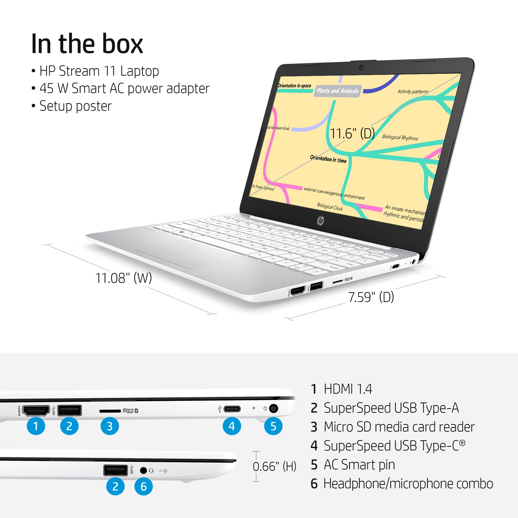 HP Stream laptop power management settings screen