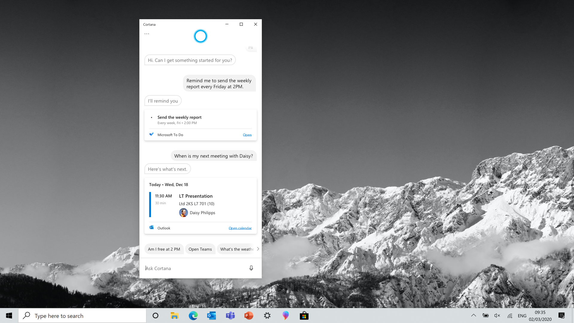If you want to enable Cortana, double-click on Allow Cortana and select Enabled. Then click Apply and OK.
If you want to disable Cortana, double-click on Allow Cortana and select Disabled. Then click Apply and OK.