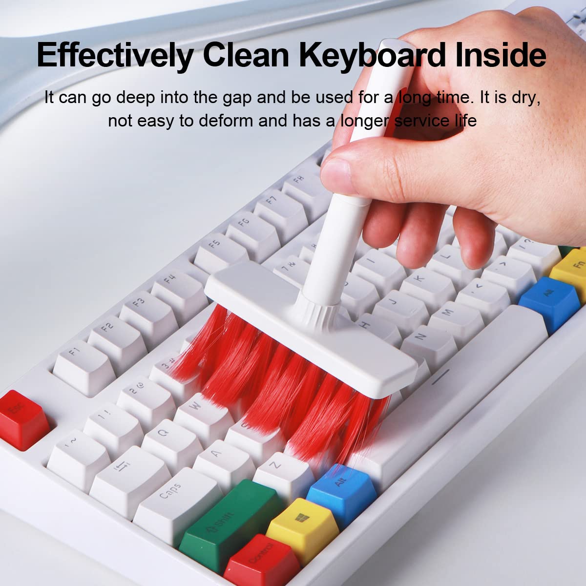 Inspect the keyboard for any visible physical damage or debris
Clean the keyboard using compressed air or a soft brush