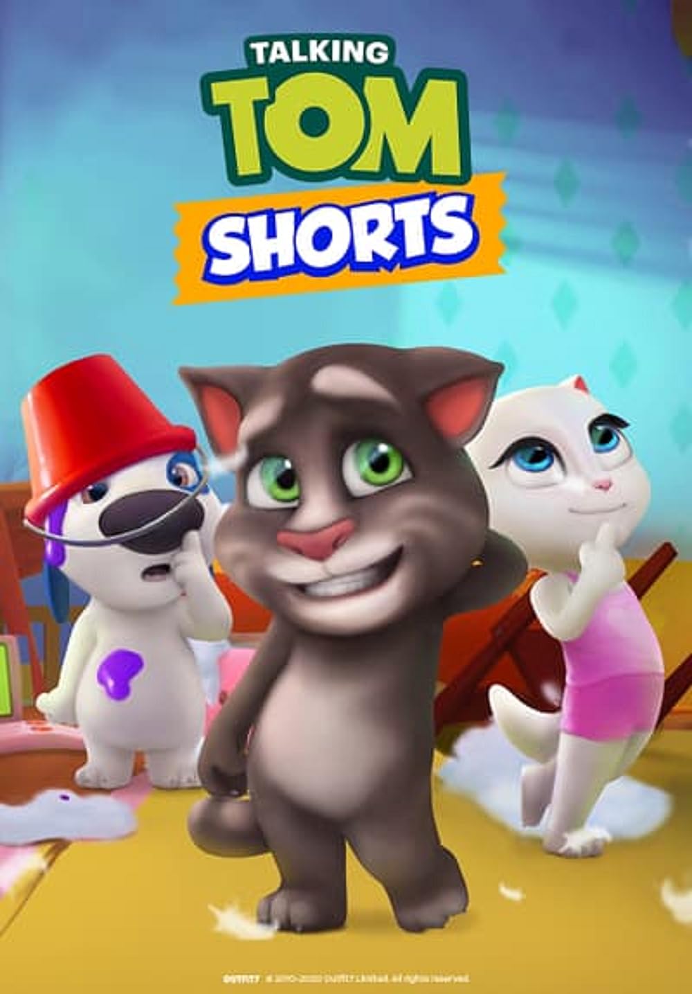 Main characters and cast - A picture of the main characters from the Talking Tom app.
