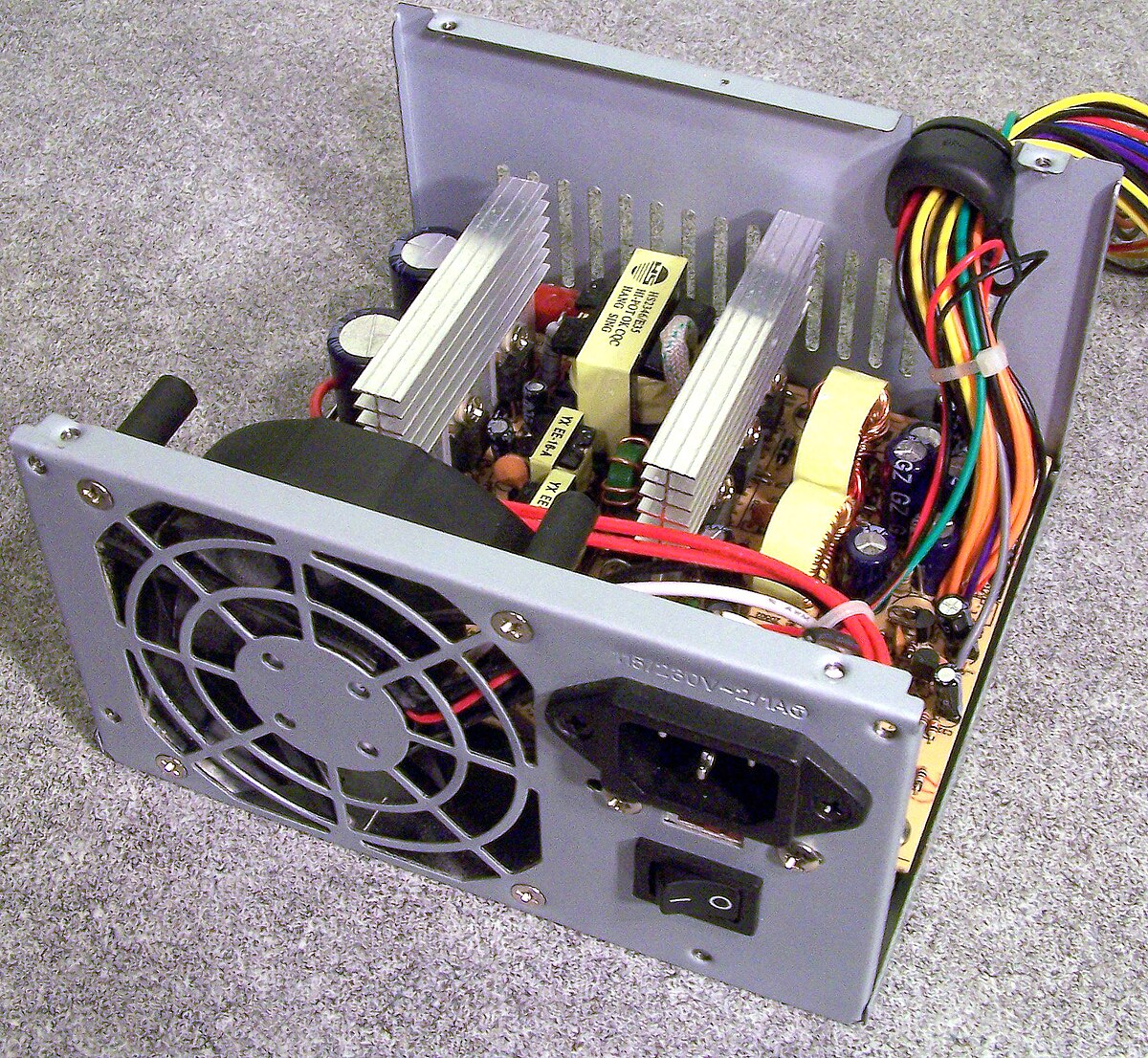 Motherboard and power supply components