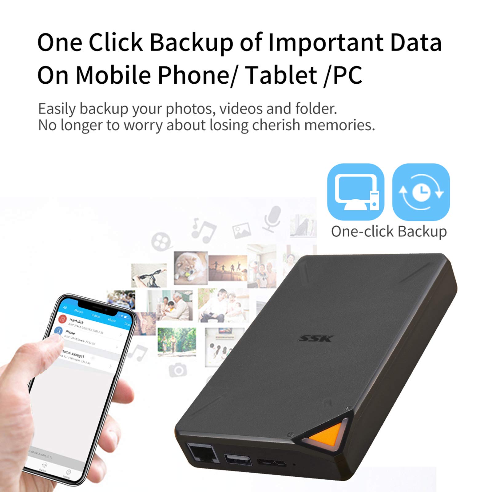 NAS (Network Attached Storage): A more advanced option that allows you to store and access your photos on a local network.
PhotoStick: A device specifically designed for photo backup that automatically finds and backs up all your photos and videos.