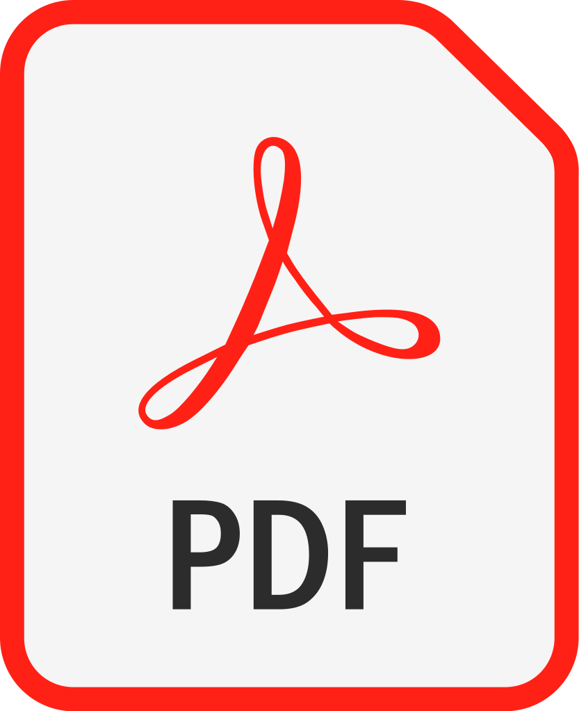 PDF file with settings icon