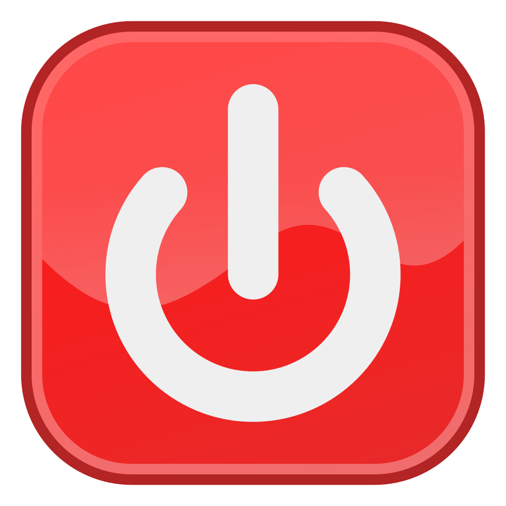 Power button or shut down icon