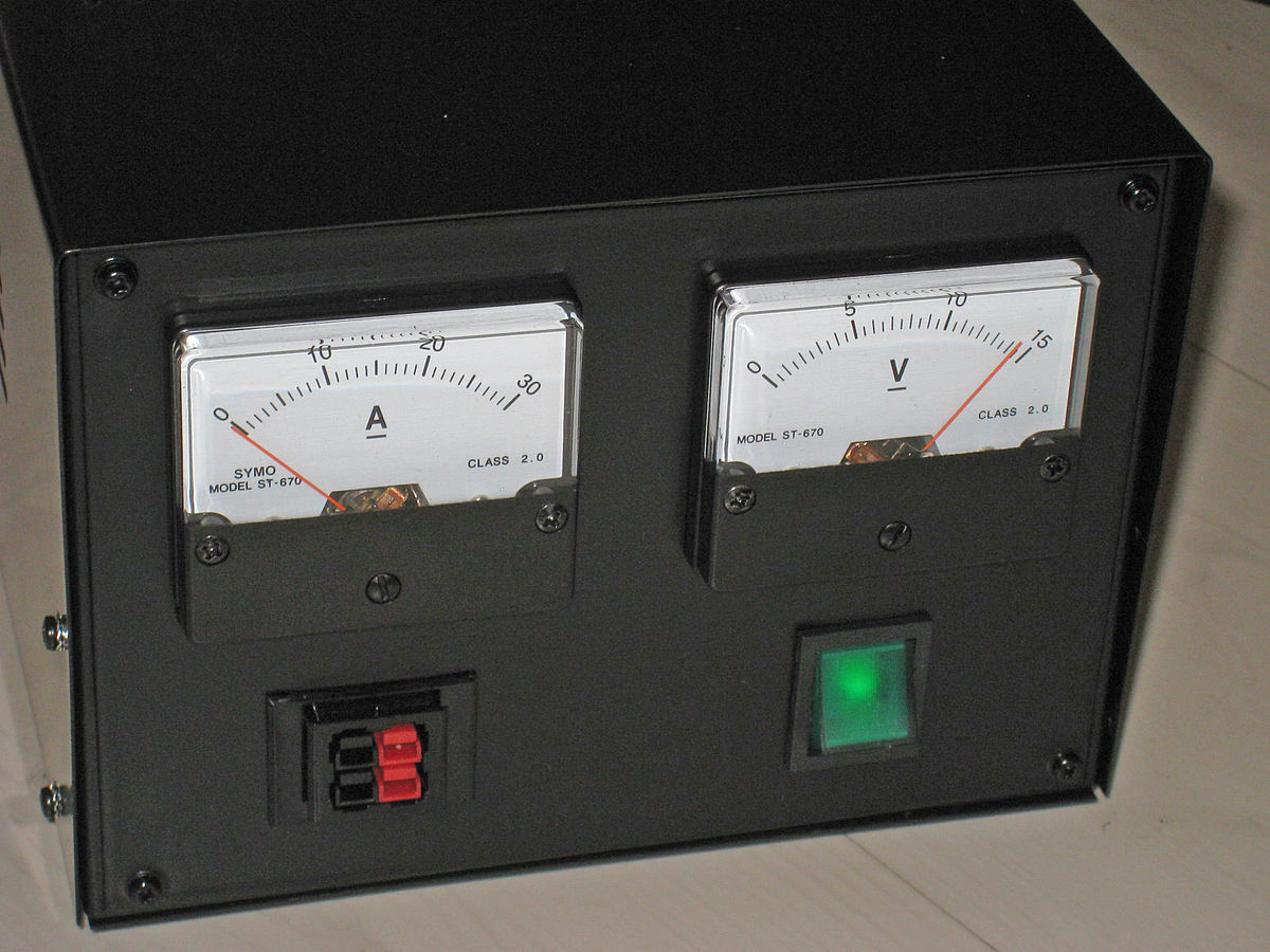 Power supply unit or voltage meter