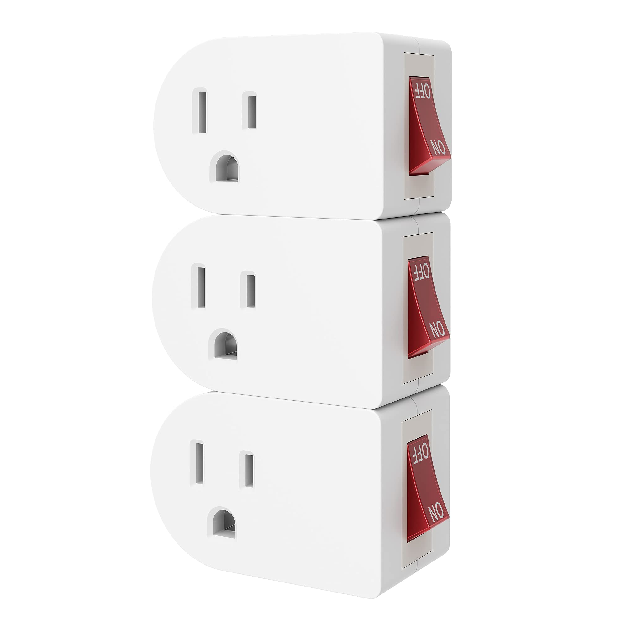 Power switch or electrical outlet with a plug