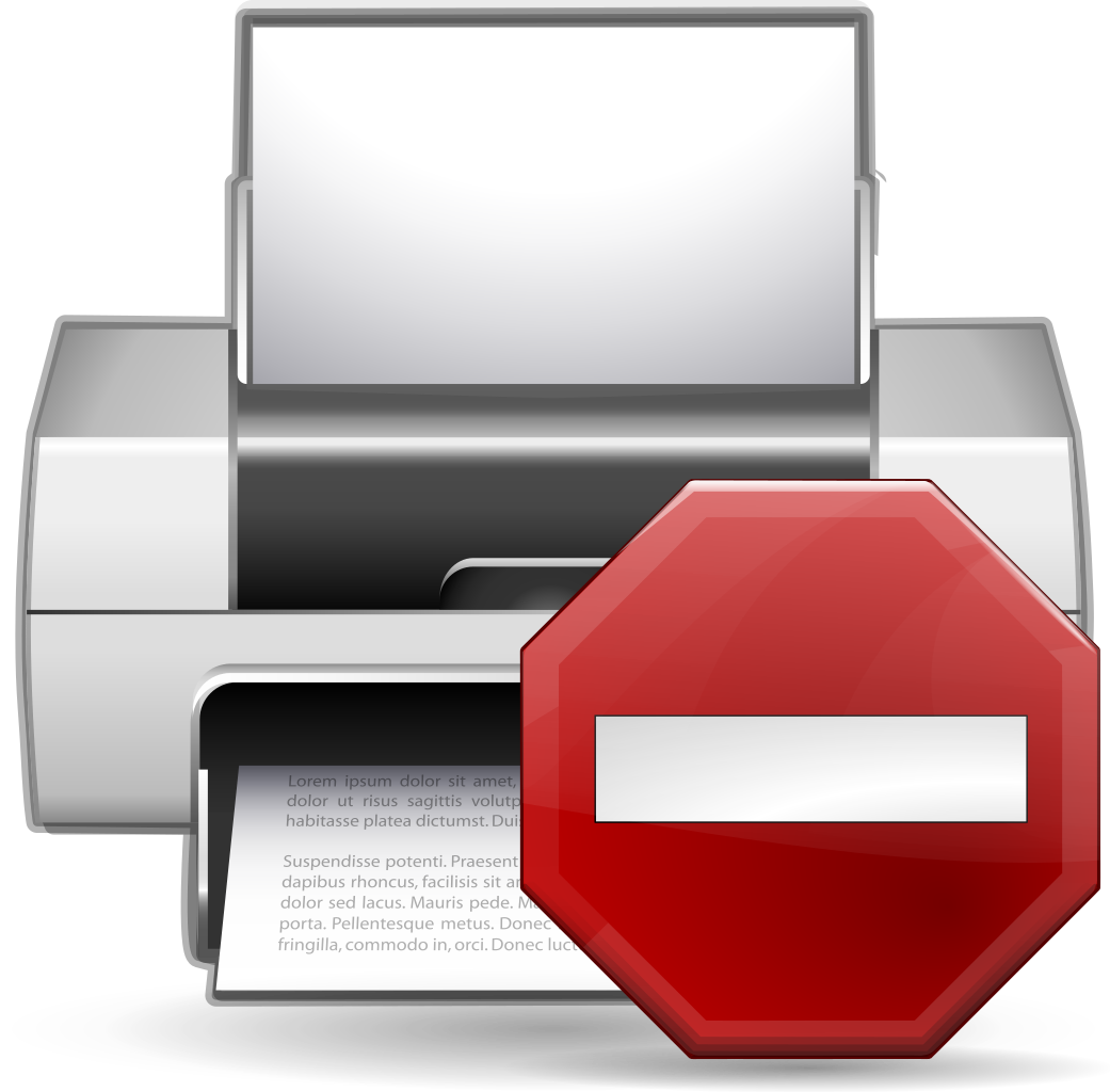 Printer status icon
