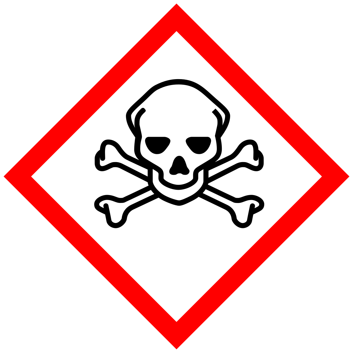 Warning sign with a crossed-out malware symbol