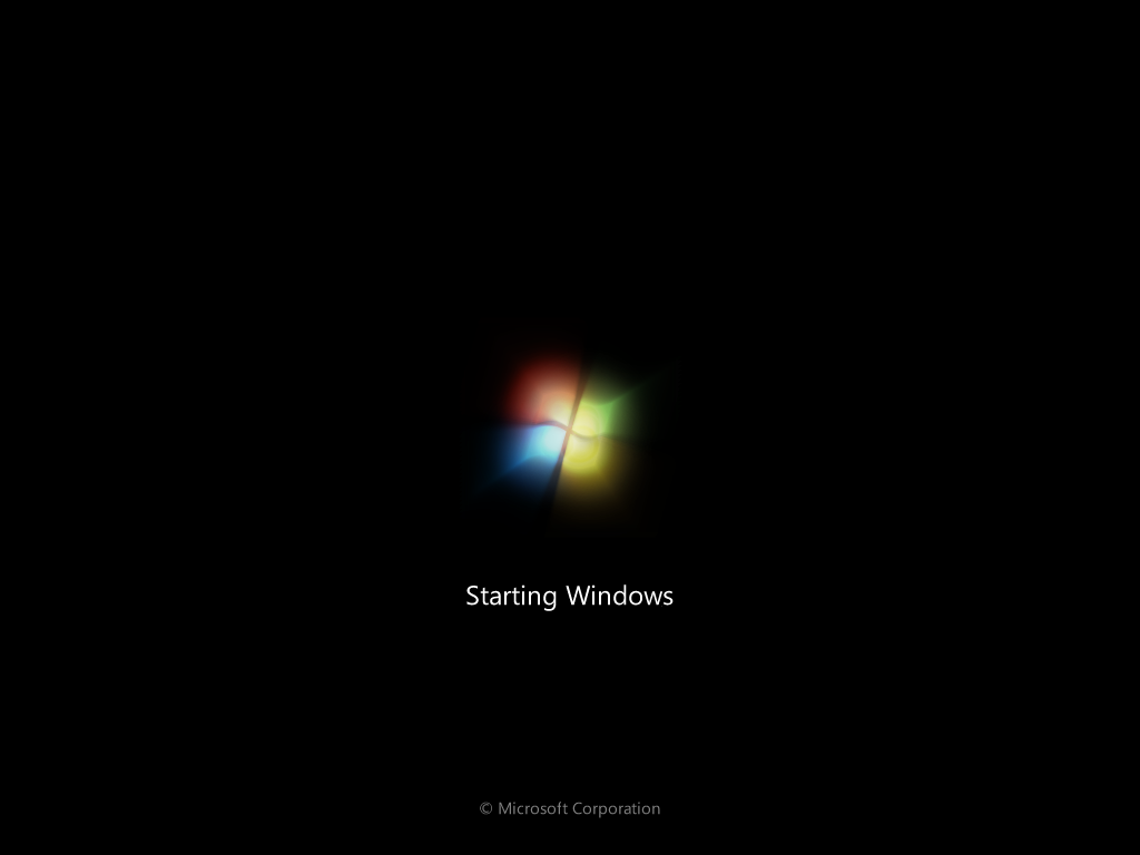 Windows 7 boot screen