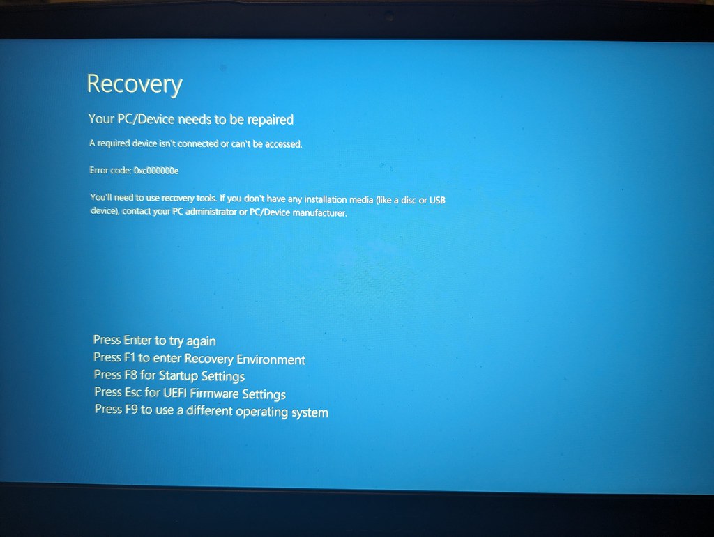 Windows installation or update screen