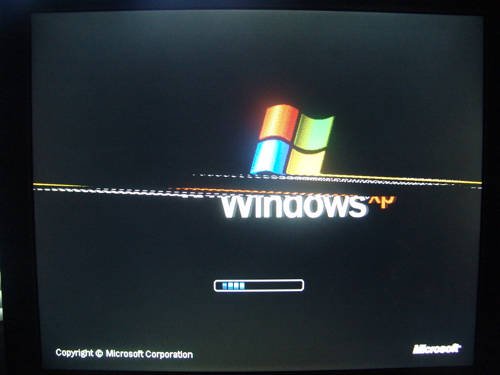 Windows XP startup screen