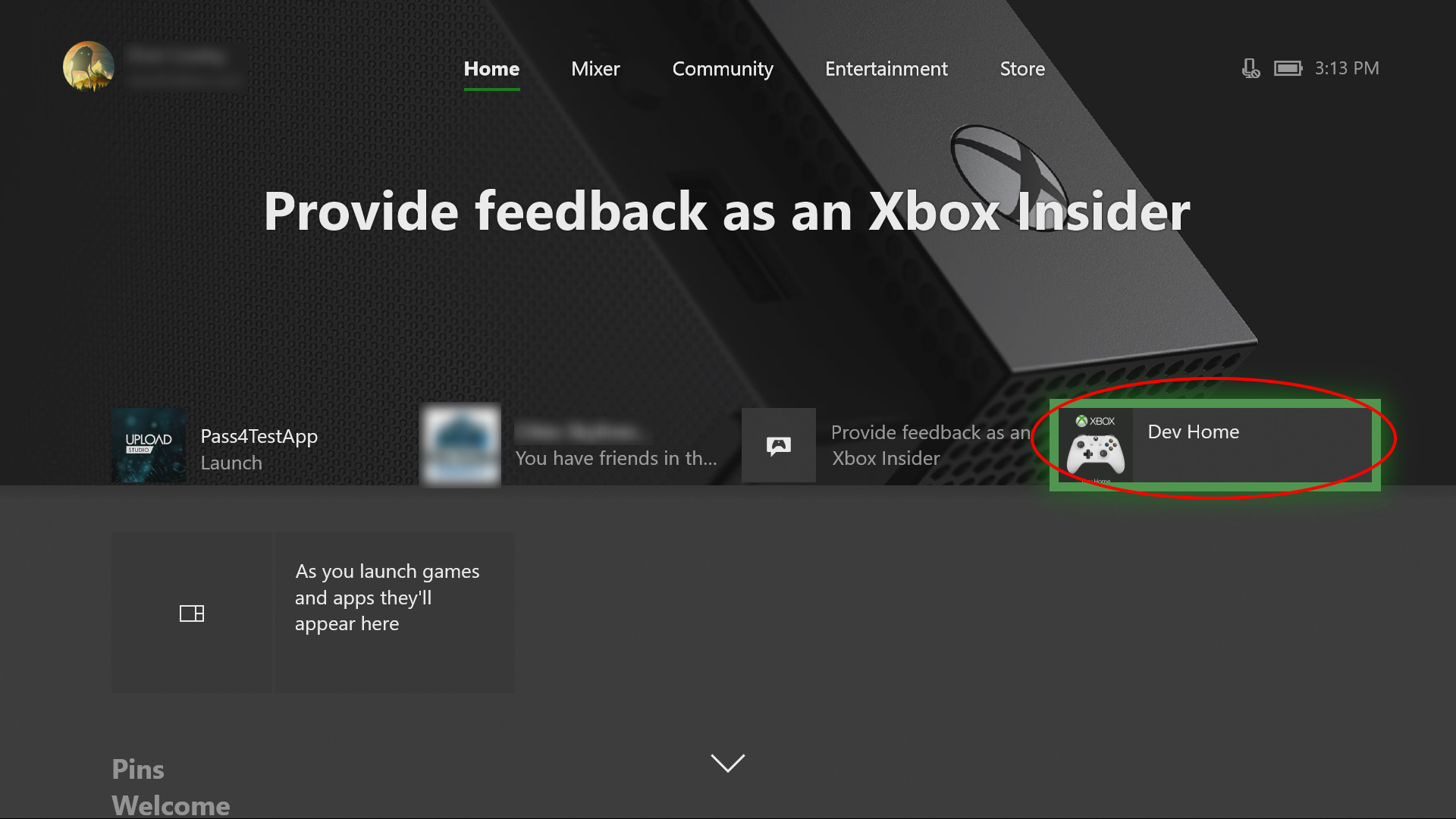 Xbox Live service status page.