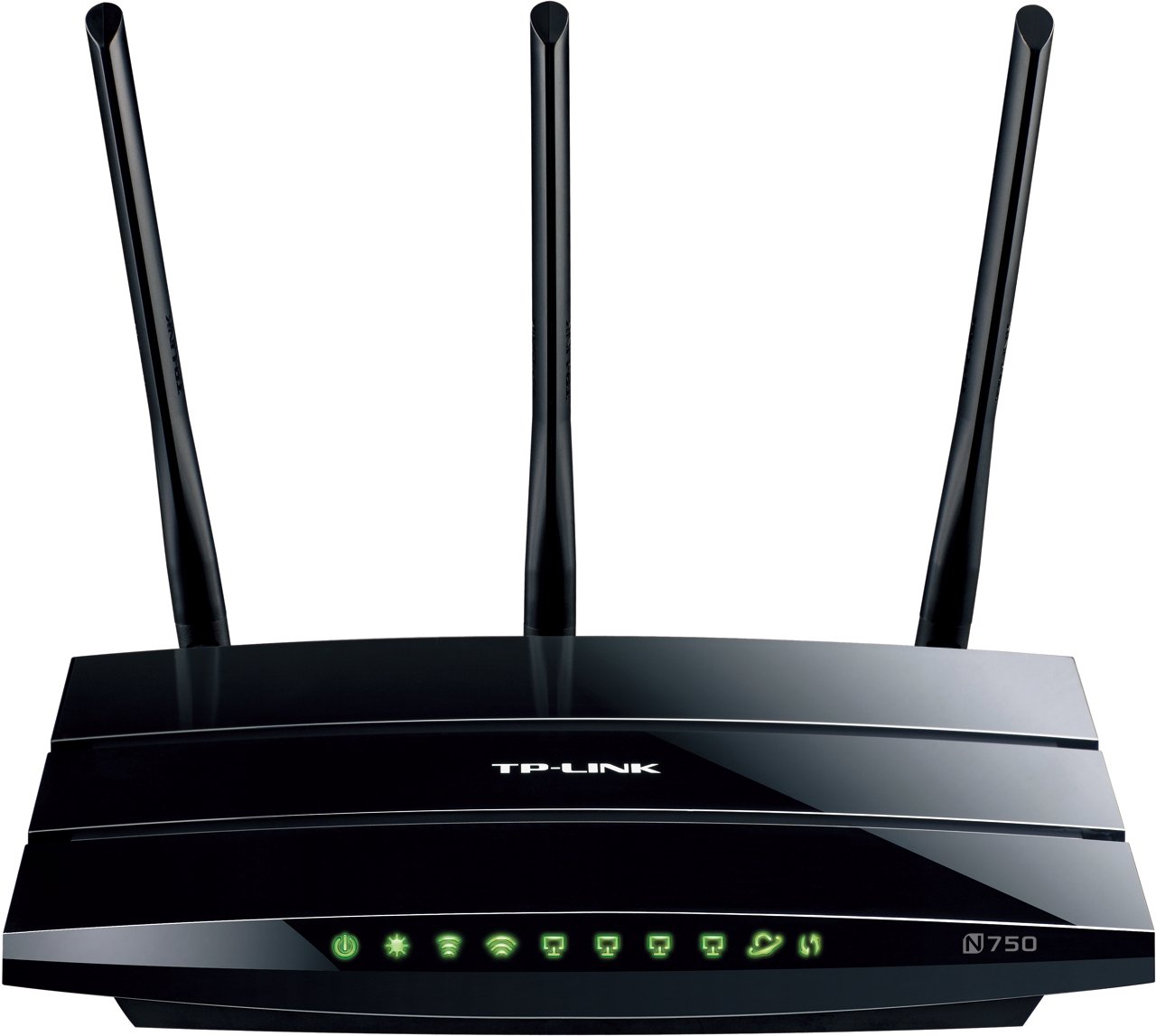 A Wi-Fi router with two bands (2.4 GHz & 5 GHz)