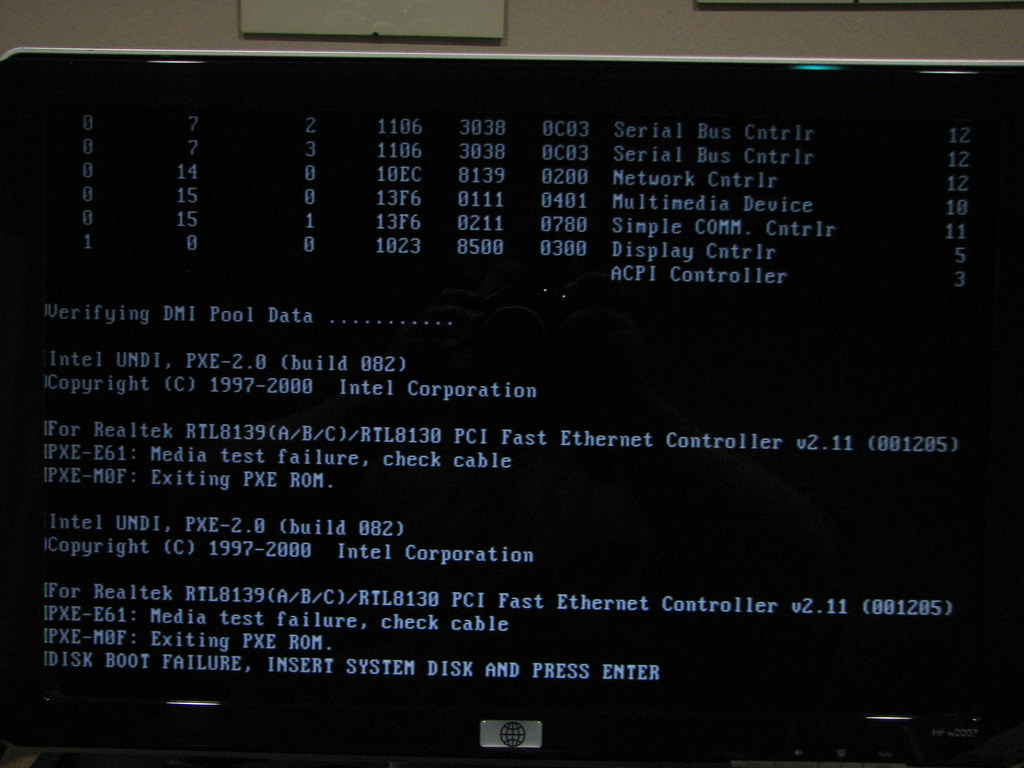 BIOS boot screen