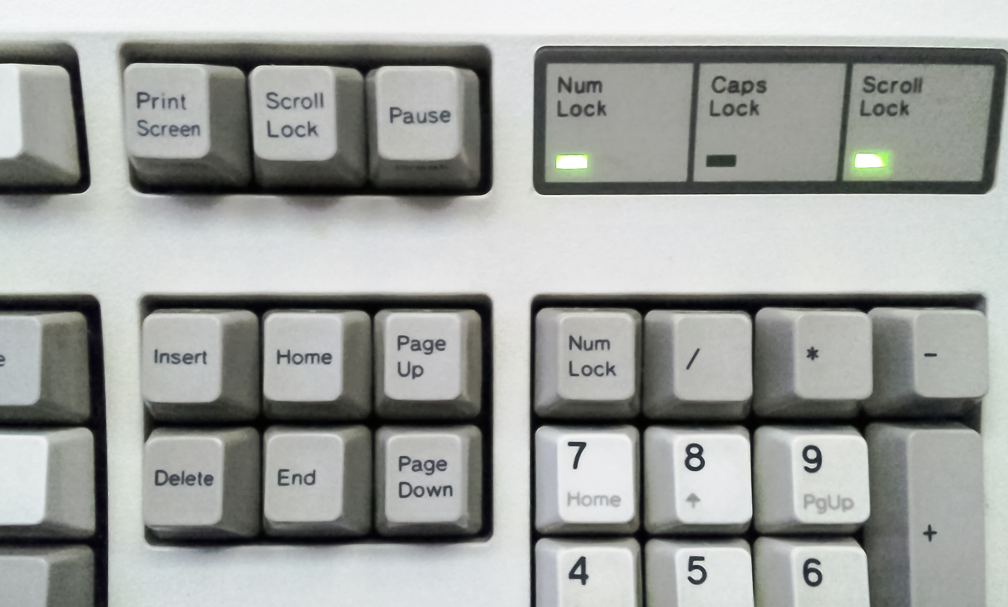 Keyboard with a padlock symbol