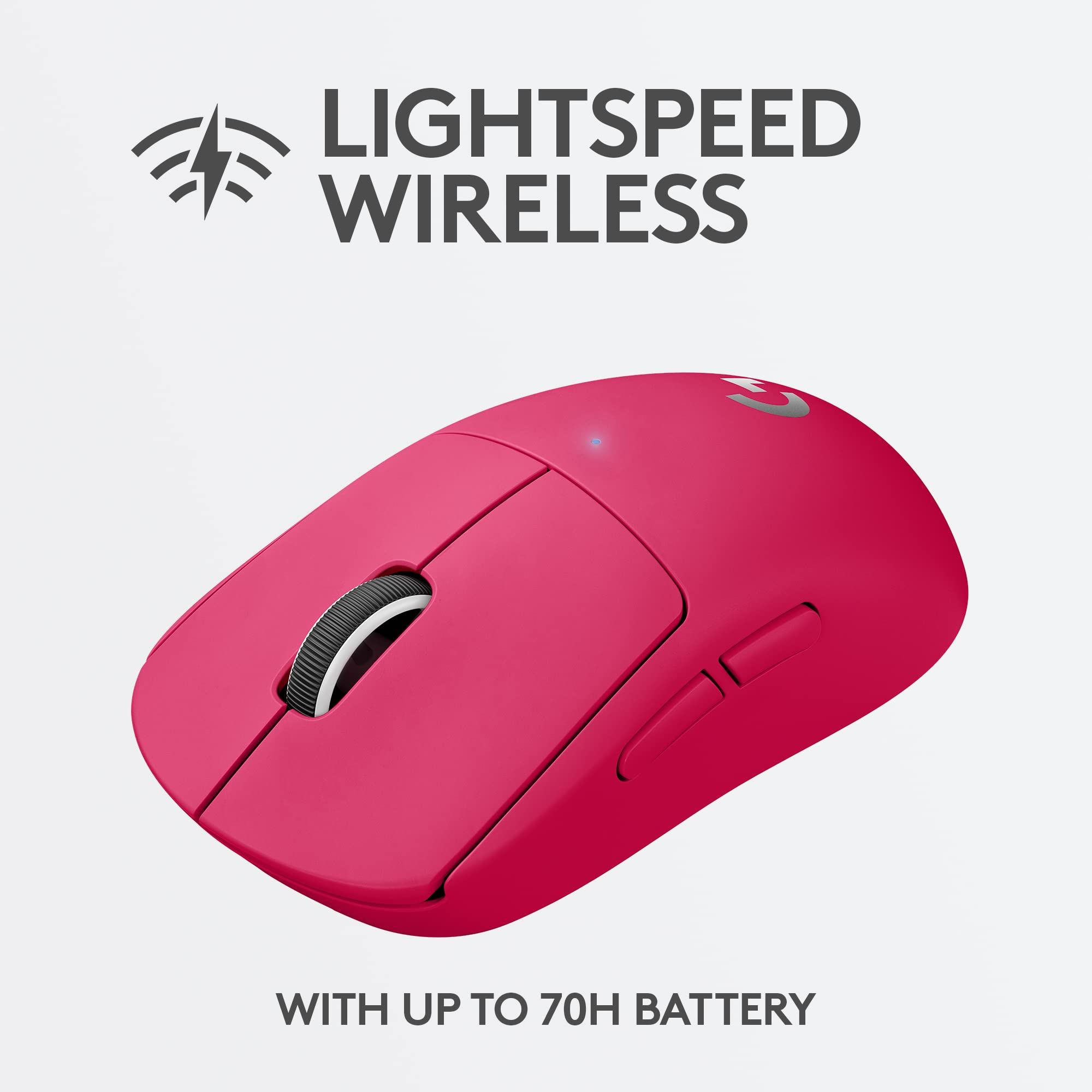 Wireless mouse with a red X